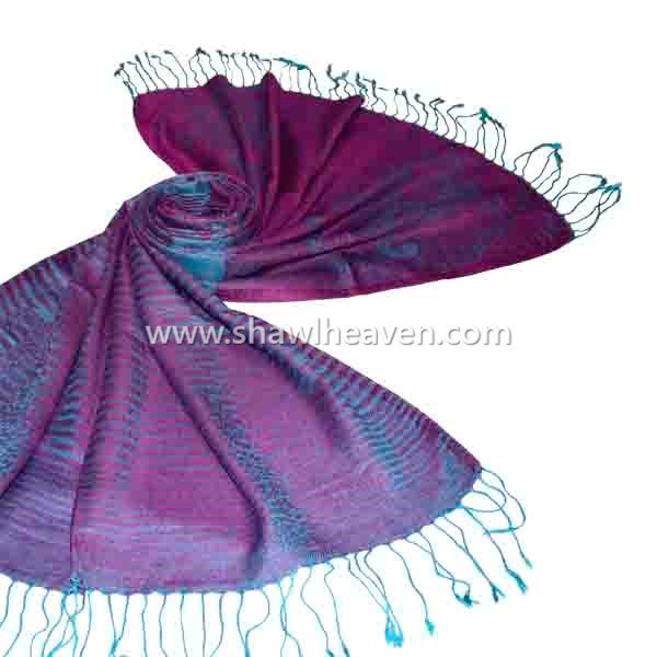 Designer modal jacquard scarves and shawls from India